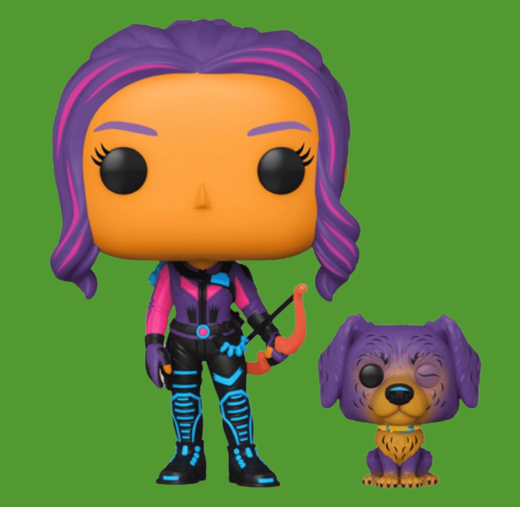 Deals ???? Hawkeye Funko Pop! Kate Bishop (with Lucky The Pizza ???? Dog) (Neon Black Light) #1212 ???? 3 Deals ???? Hawkeye Funko Pop! Kate Bishop (with Lucky The Pizza ???? Dog) (Neon Black Light) #1212 ????