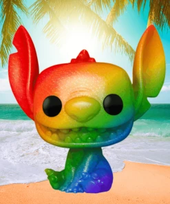 Cheap ???? Disney: Pride Funko Pop! Stitch (Rainbow) (Diamond Glitter) #1045 ????