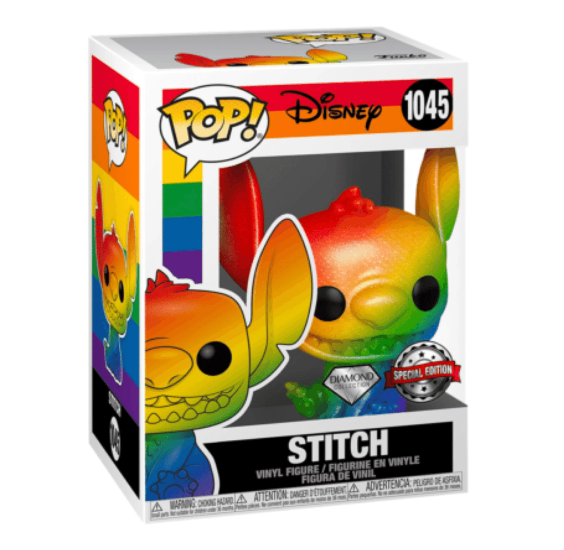 Cheap ???? Disney: Pride Funko Pop! Stitch (Rainbow) (Diamond Glitter) #1045 ???? 4 Cheap ???? Disney: Pride Funko Pop! Stitch (Rainbow) (Diamond Glitter) #1045 ???? - Image 2