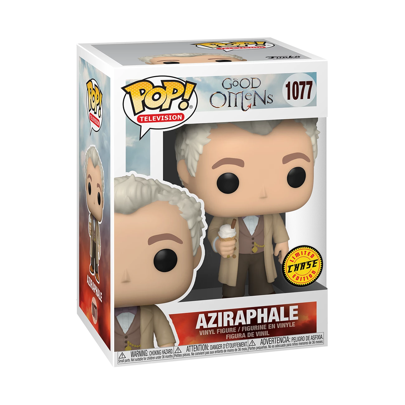 Best Pirce ???? Good Omens Funko Pop! Aziraphale (with Ice Cream) CHASE #1077 ???? 5 Best Pirce ???? Good Omens Funko Pop! Aziraphale (with Ice Cream) CHASE #1077 ???? - Image 3