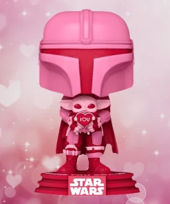 Deals ⌛ Star Wars: Valentines Funko Pop! The Mandalorian (with Grogu) #498 ????