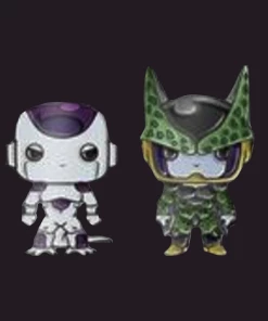 Hot Sale ⭐ Dragon Ball Z Funko Pop! Pin Perfect Cell & 4th Form Frieza (2-pack) ????