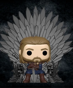 Deals ???? Game Of Thrones: The Iron Anniversary Funko Pop! Deluxe Ned Stark On Throne ✔️