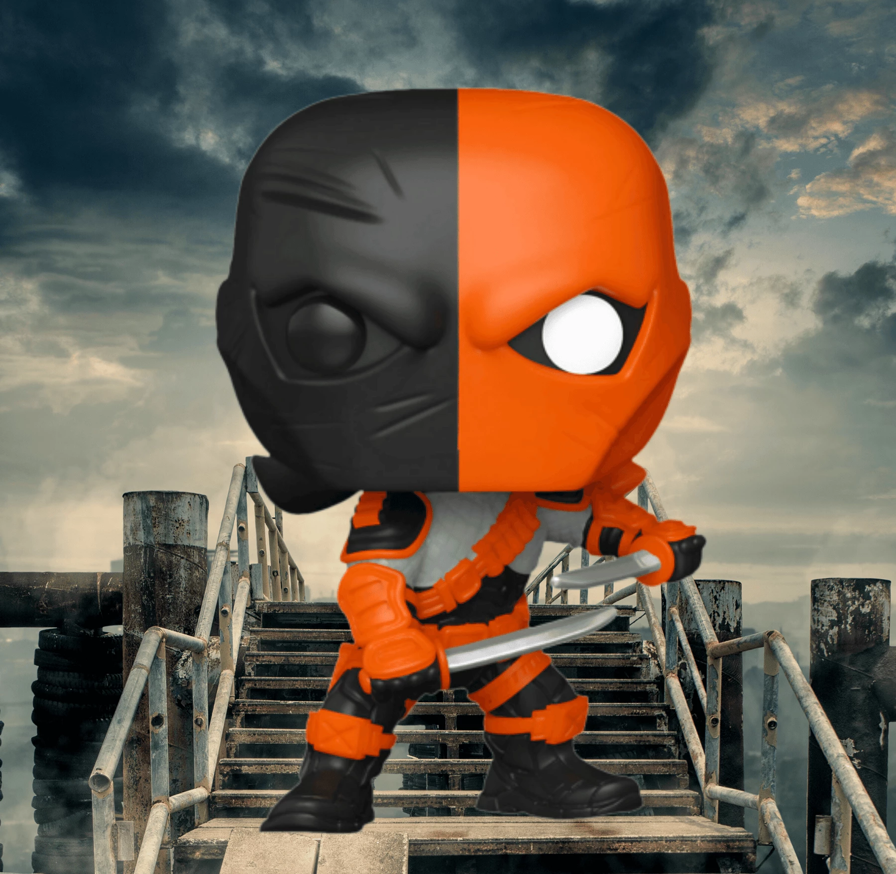Promo ???? Batman Funko Pop! Deathstroke (with Two Swords) #386 ???? 3 Promo ???? Batman Funko Pop! Deathstroke (with Two Swords) #386 ????