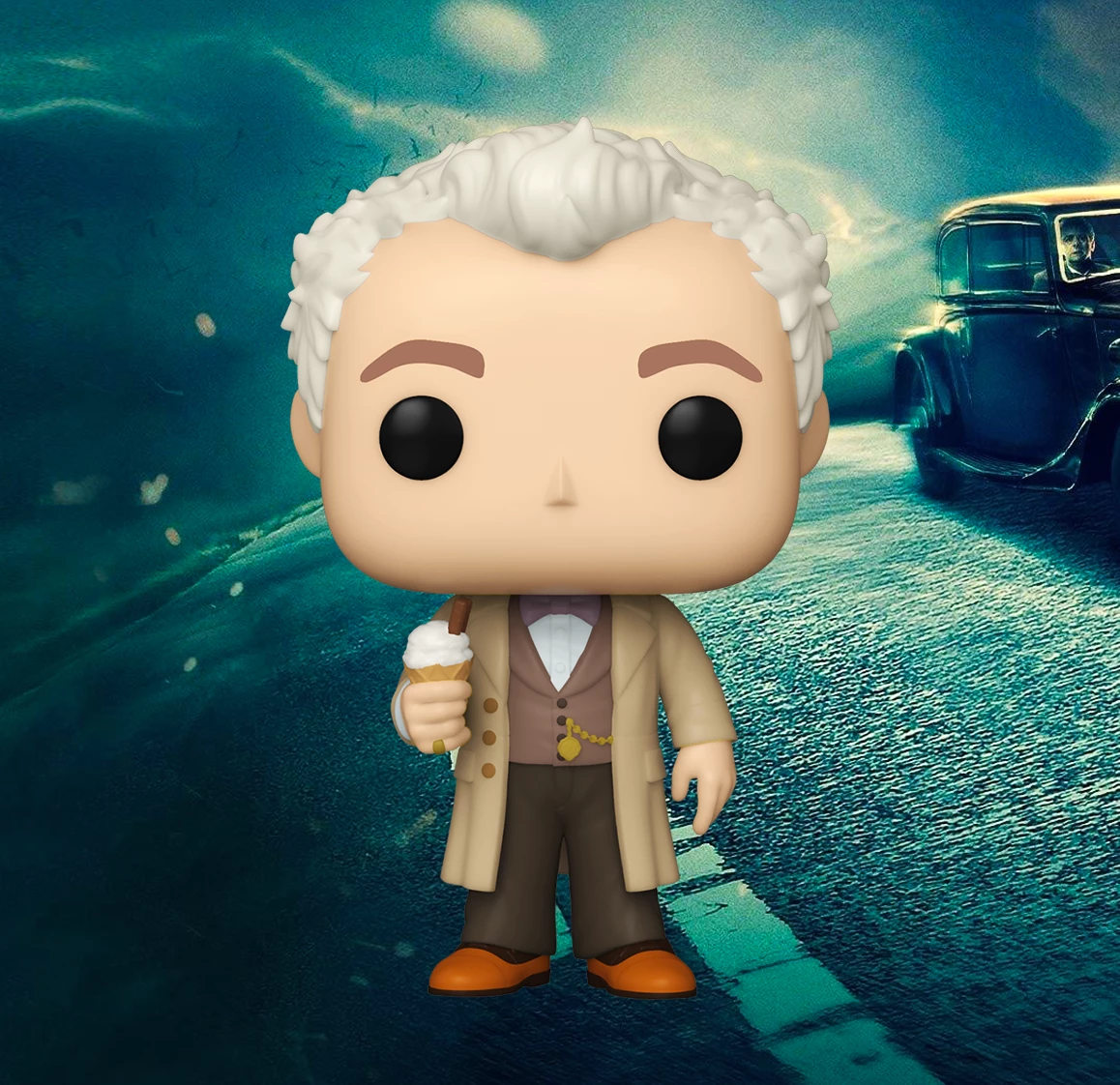 Best Pirce ???? Good Omens Funko Pop! Aziraphale (with Ice Cream) CHASE #1077 ???? 3 Best Pirce ???? Good Omens Funko Pop! Aziraphale (with Ice Cream) CHASE #1077 ????